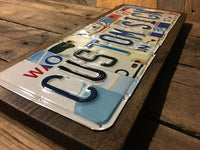 Custom License Plate Sign, Last Name, Custom Sign, Customized, Personalized, Unique Gift, 10 Year Tin Anniversary Gift ,Wedding Gift