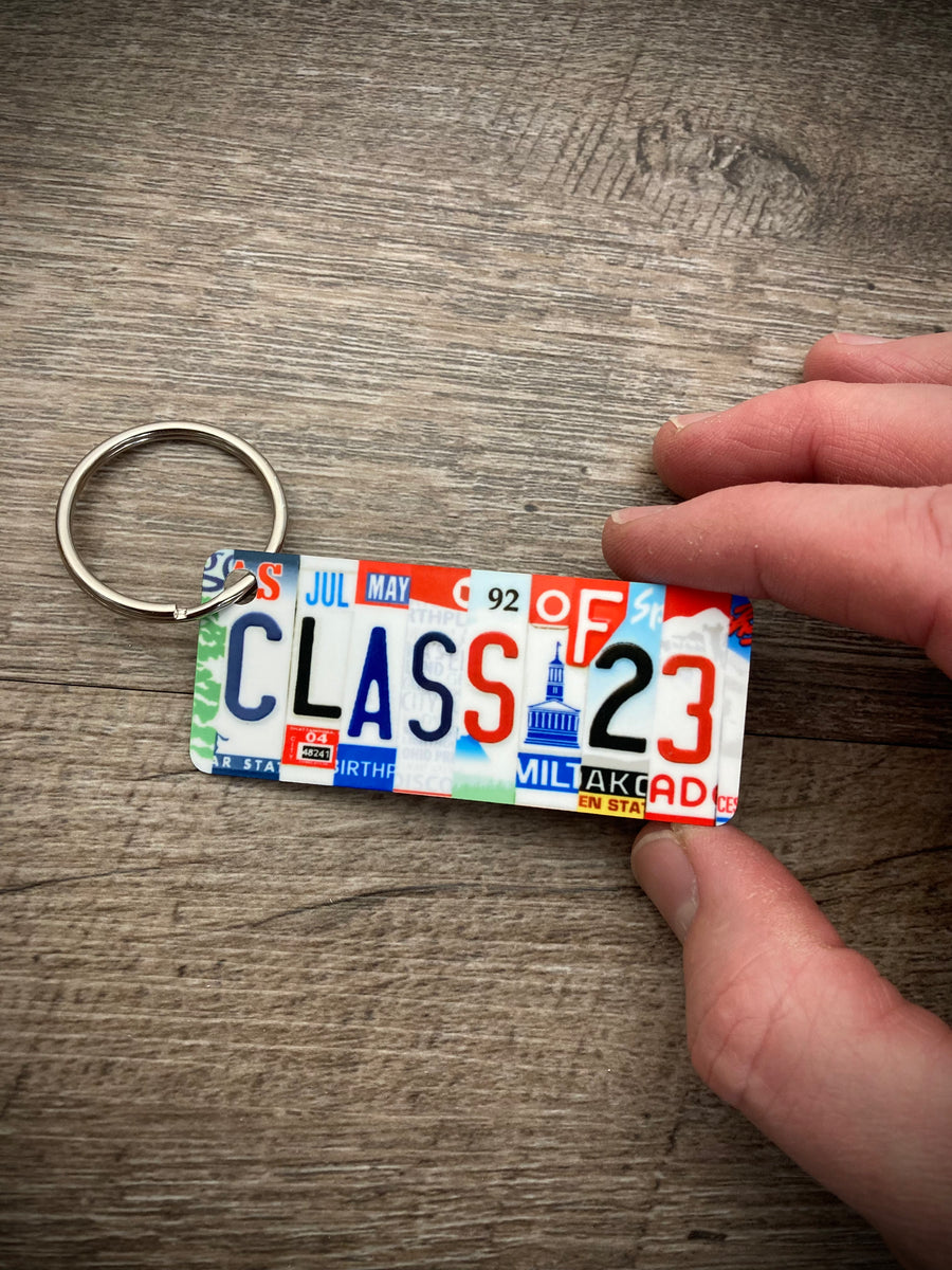 License plate 2025 keychain with name
