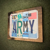 Army License Plate Sign (version Green Planet)