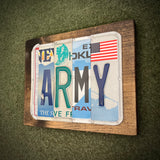 Army License Plate Sign (version Green Planet)