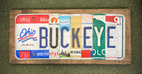 Buckeye License Plate Sign (version king)