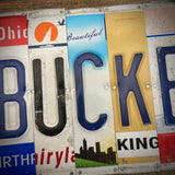 Buckeye License Plate Sign (version king)