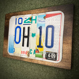Ohio License Plate Sign (version 4-09 Black)