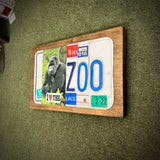 I Love the Zoo License Plate Sign (version gorilla green 2-22)