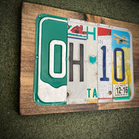 Ohio License Plate Sign (version 12-16 White)
