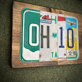 Ohio License Plate Sign (version 12-16 White)