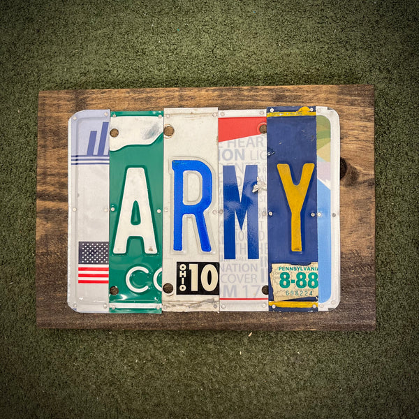 Army License Plate Sign (version 8-88)