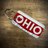 Ohio Newsprint License plate  keychain