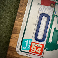 OMG License Plate Sign (version red barn)