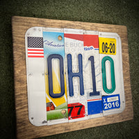 Ohio License Plate Sign (version 2016 Blue)