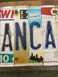 Mancave License Plate Sign (version green v)