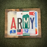 Army License Plate Sign (version Colorado 12)