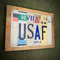USAF License Plate Sign (version 98)