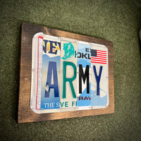 Army License Plate Sign (version Green Planet)