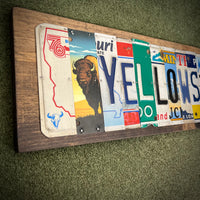 Yellowstone License Plate Sign