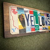 Yellowstone License Plate Sign