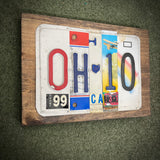 Ohio License Plate Sign (version 3-1 Pink)