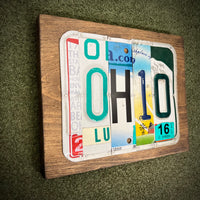 Ohio License Plate Sign (version teal 16)