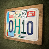 Ohio License Plate Sign (version red L 2017)