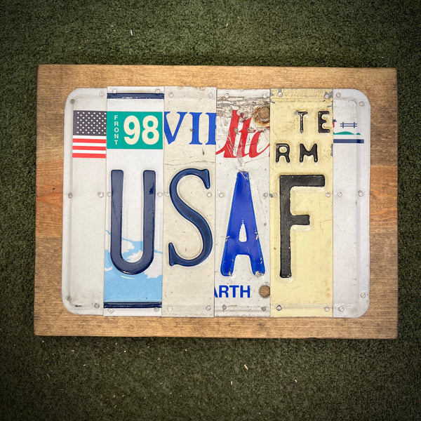 USAF License Plate Sign (version 98)