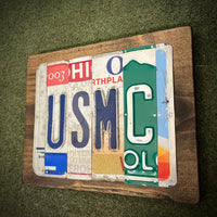 USMC License Plate Sign (version Green Mountain)