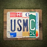 USMC License Plate Sign (version Green Mountain)