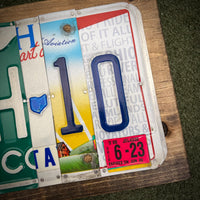 Ohio License Plate Sign (version 8-23 pink)