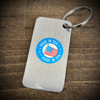 Guitar License plate  keychain