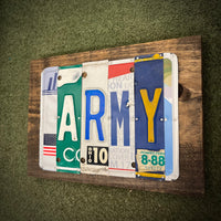 Army License Plate Sign (version 8-88)