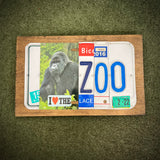 I Love the Zoo License Plate Sign (version gorilla green 2-22)
