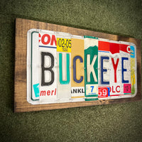 Buckeye License Plate Sign (version red 69)