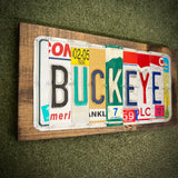 Buckeye License Plate Sign (version red 69)