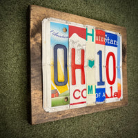 Ohio License Plate Sign (version RGB city)
