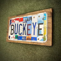 Buckeye License Plate Sign (version green 12)