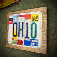 Ohio License Plate Sign (version 2016 Blue)