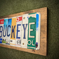 Buckeye License Plate Sign (version red 76)