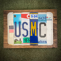 USMC License Plate Sign (version 9-94 white)