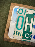 Ohio License Plate Sign (version 8-23 pink)
