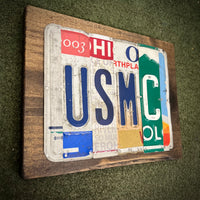 USMC License Plate Sign (version Green Mountain)