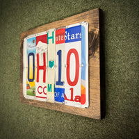 Ohio License Plate Sign (version RGB city)