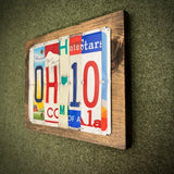 Ohio License Plate Sign (version RGB city)