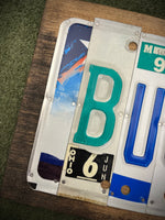 Buckeye License Plate Sign (version green B)