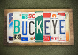 Buckeye License Plate Sign (version green B)