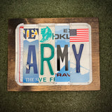 Army License Plate Sign (version Green Planet)