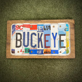 Buckeye License Plate Sign (version green 12)