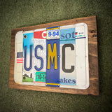 USMC License Plate Sign (version 9-94 white)