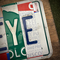 Buckeye License Plate Sign (version king)