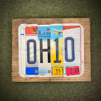 Ohio License Plate Sign (version strawberry banana)
