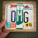 OMG License Plate Sign (version red barn)
