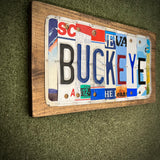 Buckeye License Plate Sign (version green 12)